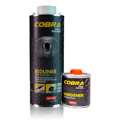 Защитное покрытие колеруемое NOVOL COBRA Truck Bedliner с отвердителем