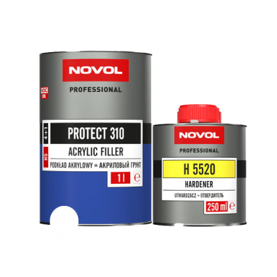 АКРИЛОВЫЙ ГРУНТ 4+1 (HS) белый Novol PROTECT 310 (1,0л+0,25л)