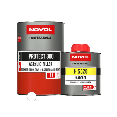 АКРИЛОВЫЙ ГРУНТ 4+1 (MS) белый Novol PROTECT 300 (1,0л+0,25л)