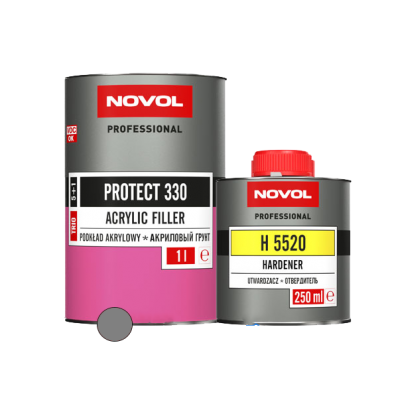 АКРИЛОВЫЙ  ГРУНТ 5+1 NOVOL PROTECT 330 сер (1,0л+0,2л)