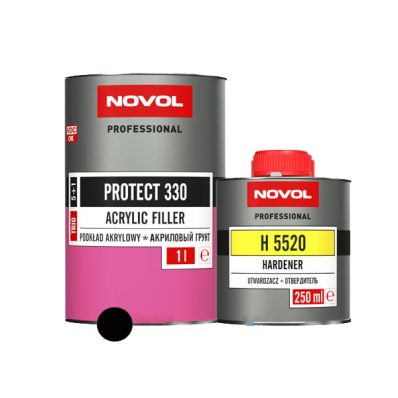 АКРИЛОВЫЙ ГРУНТ 5+1 NOVOL PROTECT 330 черный (1,0л+0,2л)