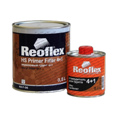 Акриловый грунт Reoflex 4+1 0,8 л, красный RX F-06 с отвердителем