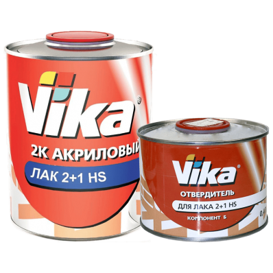 Акриловый лак VIKA 2+1 HS (0,85 кг с отвердителем 0,43 кг)