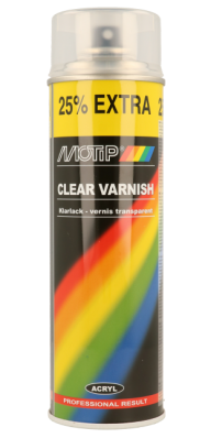 Лак акриловый прозрачный аэрозоль Motip Clear Coat 600ml