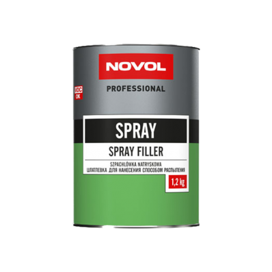 ШПАТЛЁВКА ЖИДКАЯ ДЛЯ НАНЕСЕНИЯ СПОСОБОМ РАСПЫЛЕНИЯ NOVOL SPRAY 1,2кг