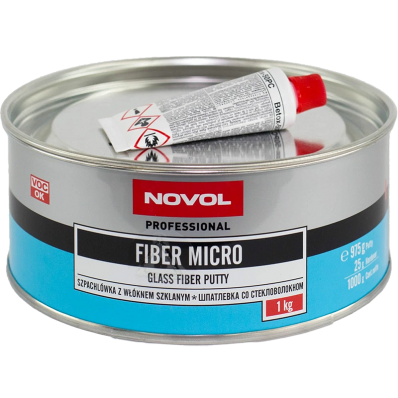 ШПАТЛЁВКА СО СТЕКЛОВОЛОКНОМ Novol FIBER MICRO 1кг