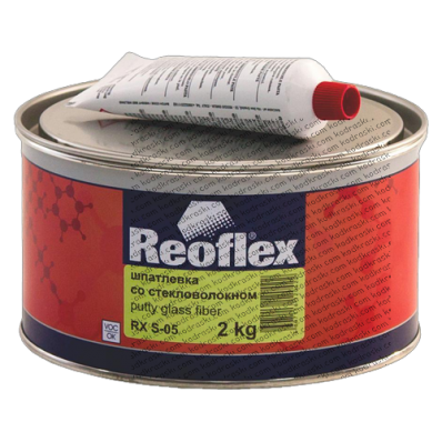 Шпатлевка со стекловолокном (2 кг) Reoflex (Glass fiber)