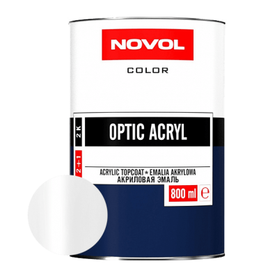 АКРИЛОВАЯ ЭМАЛЬ NOVOL OPTIC ACRYL ULTRA WHITE 0.8 л.