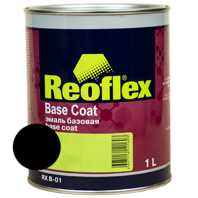 Эмаль базовая REOFLEX RX B-01 (1 л) Reoflex Super black