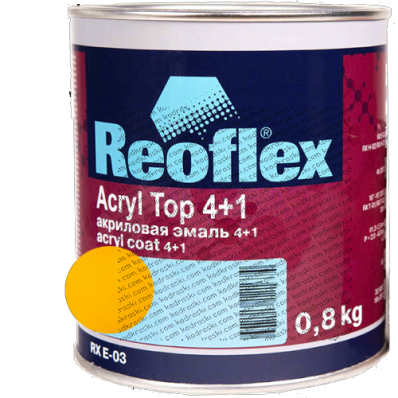 Акриловая эмаль 4+1 Reoflex 0.8кг Такси