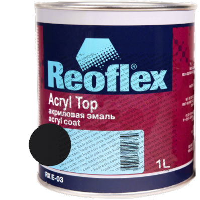 Акриловая эмаль Acryl Top (1 л) Reoflex Audi/VW L041 Brillantschwarz