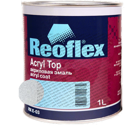 Акриловая эмаль Acryl Top (1 л) Reoflex Fine silver 002