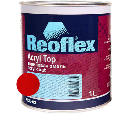 Акриловая эмаль Acryl Top (1 л) Reoflex TOY 3P0 Super red 5