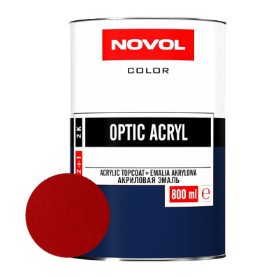 АКРИЛОВАЯ ЭМАЛЬ NOVOL OPTIC ACRYL 1015 Красная 0,8 л.