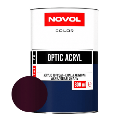 АКРИЛОВАЯ ЭМАЛЬ NOVOL OPTIC ACRYL 180 Гранат 0,8 л.