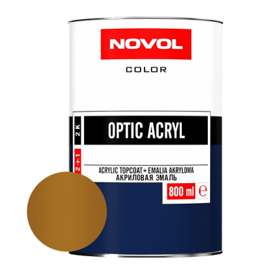 АКРИЛОВАЯ ЭМАЛЬ NOVOL OPTIC ACRYL 208 Охра золотистая 0,8 л.