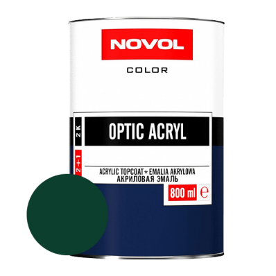 АКРИЛОВАЯ ЭМАЛЬ NOVOL OPTIC ACRYL 394 Темно-зеленая 0,8 л.