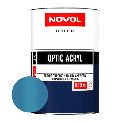 АКРИЛОВАЯ ЭМАЛЬ NOVOL OPTIC ACRYL 425 Голубая Адриатика 0,8 л.