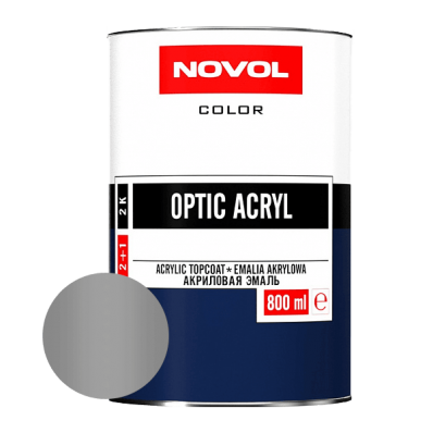 АКРИЛОВАЯ ЭМАЛЬ NOVOL OPTIC ACRYL 671 Светло-серая 0,8 л.