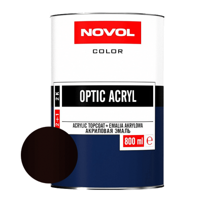 АКРИЛОВАЯ ЭМАЛЬ NOVOL OPTIC ACRYL 793 Темно-коричневая 0,8 л.