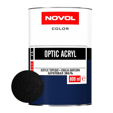 АКРИЛОВАЯ ЭМАЛЬ NOVOL OPTIC ACRYL DEEP BLACK 0.8 л.