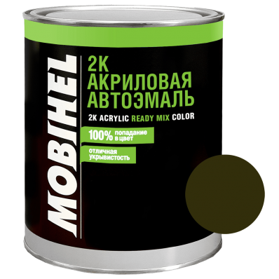 Автоэмаль акриловая 2К MOBIHEL 303 Хаки 0,75