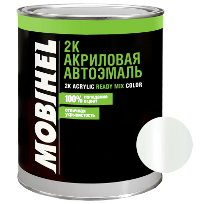 Автоэмаль акриловая 2К MOBIHEL Daewoo 10L Casablanca White 0,75л