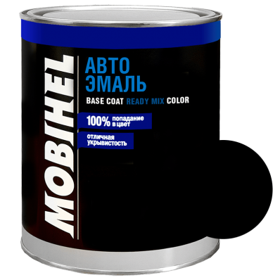 Автоэмаль алкидная MOBIHEL 1К 601 Черная 1л