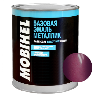 Базовая эмаль металлик MOBIHEL 74U Daewoo Spinel Red металлик 1л