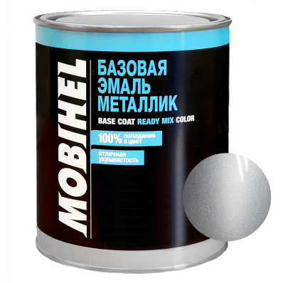 Базовая эмаль металлик MOBIHEL 92U Daewoo Poly Silver металлик 1л