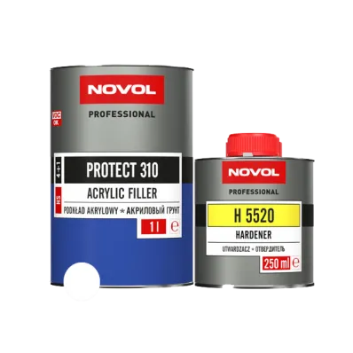 АКРИЛОВЫЙ ГРУНТ 4+1 (HS) белый Novol PROTECT 310 (1,0л+0,25л)